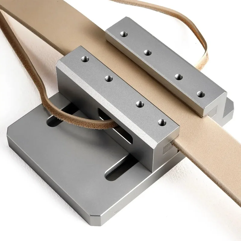 Edge Trimmer, Belt Side Leather Edger Tool, Desktop Leather Edge Strap Beveler Machine for DIY Leather Working