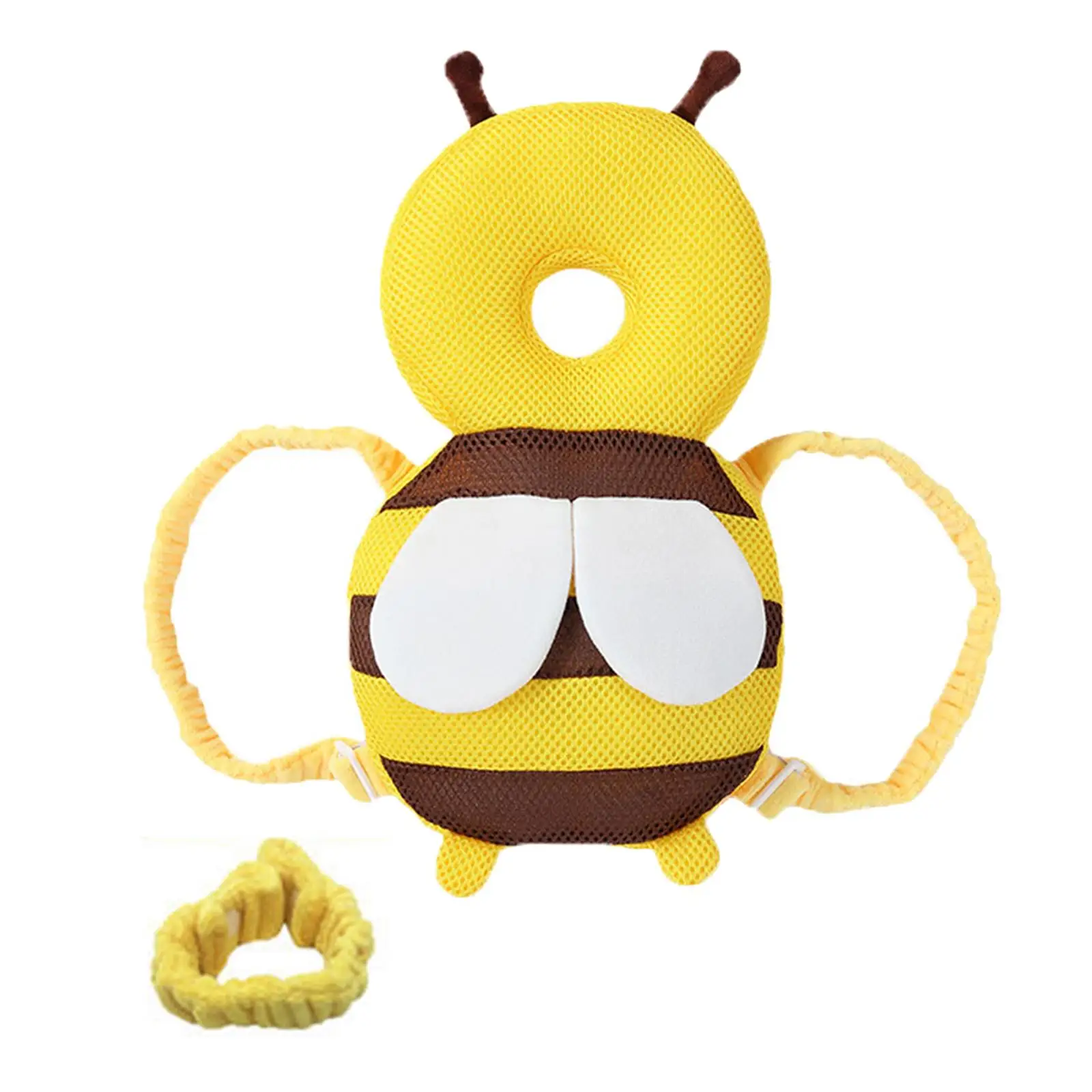 

Регулируемый плюшевый защитный рюкзак-подушка для головы младенца: снаряжение для безопасных прогулок