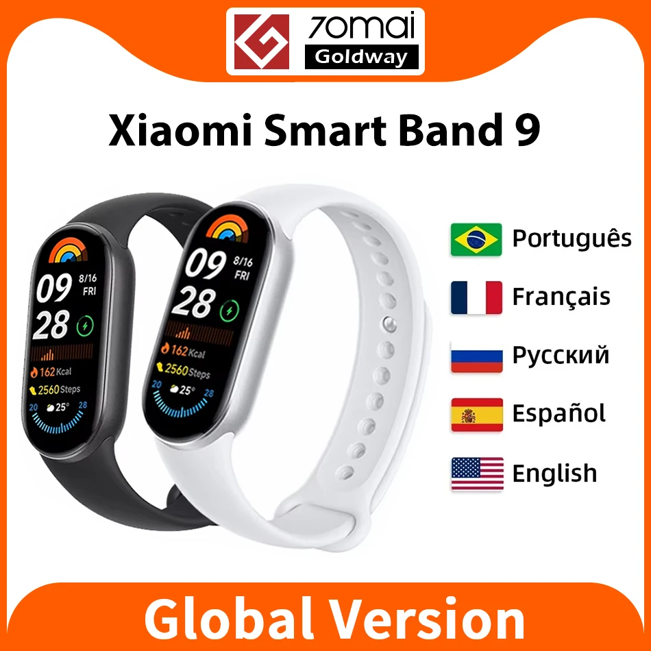 Global Version Xiaomi Band 9 Mi Smart Bracelet 9 Color AMOLED 1.62