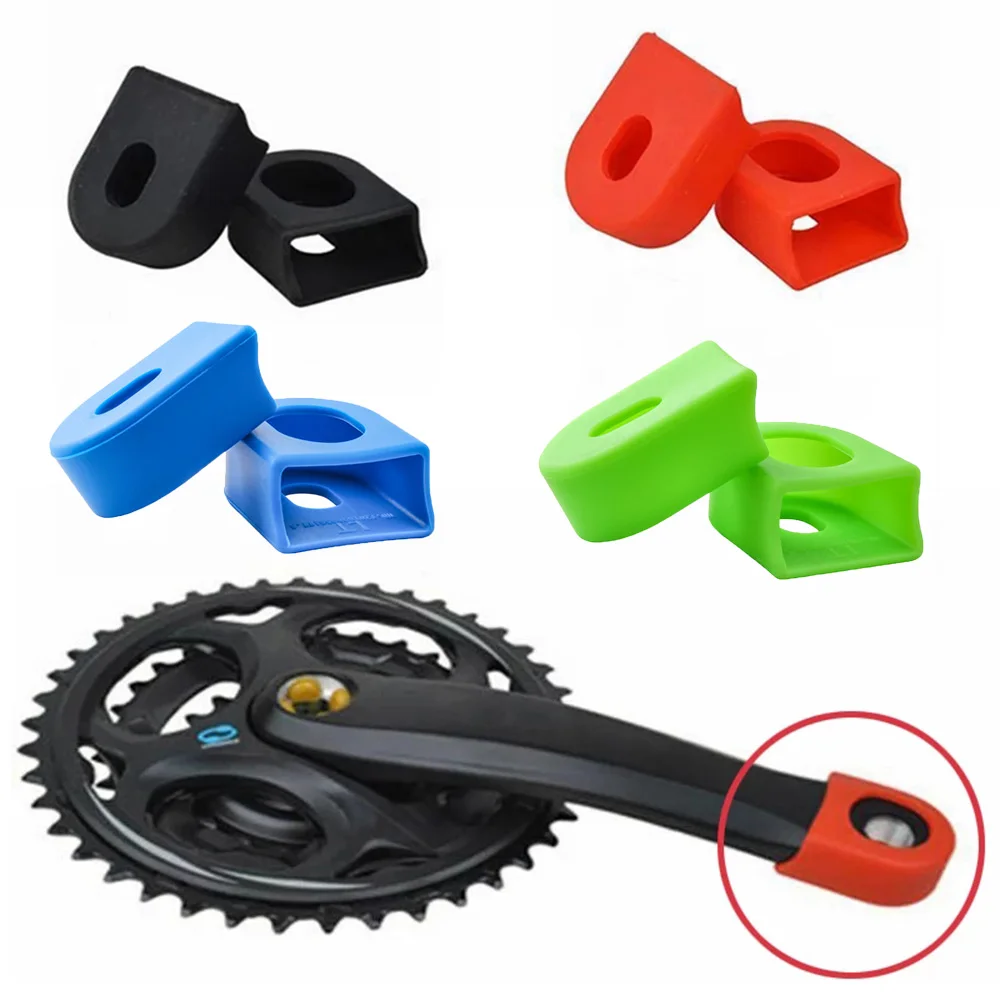 

Mountain Bike Crank Protection Silicone Fixed Gear Crankset Protector Protective Sleeve Bicycle Crank Arm Boots Crank Arm Cover