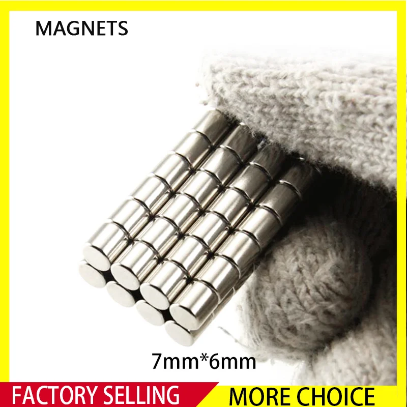 50~300PCS 7x1 7x1.5 7x2 7x3 7x4 7x5 7x6 7x8 7x10 N35 Disc Magnet 7*1 7*1.5 7*2 7*3 7*4 Round Speaker Neodymium magnets