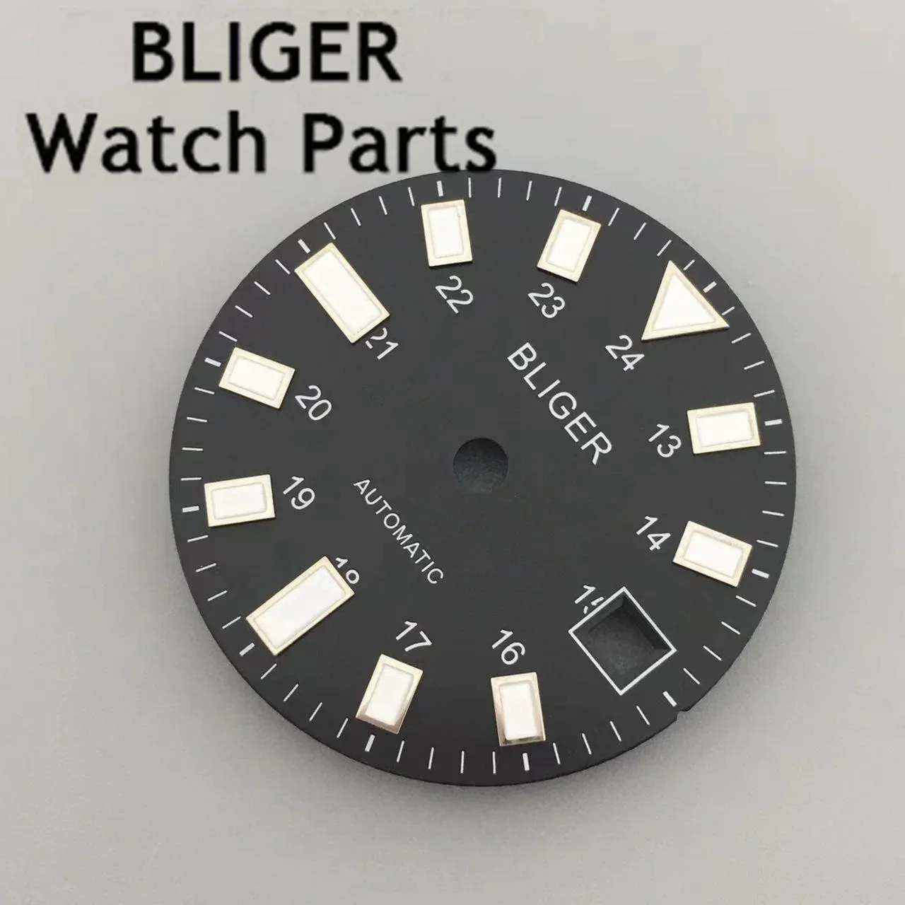 BLIGER 29mmBlack White Watch Wial Luminous Fit ETA2824 2836 Miyota 8215 DG2813 3804 Movement