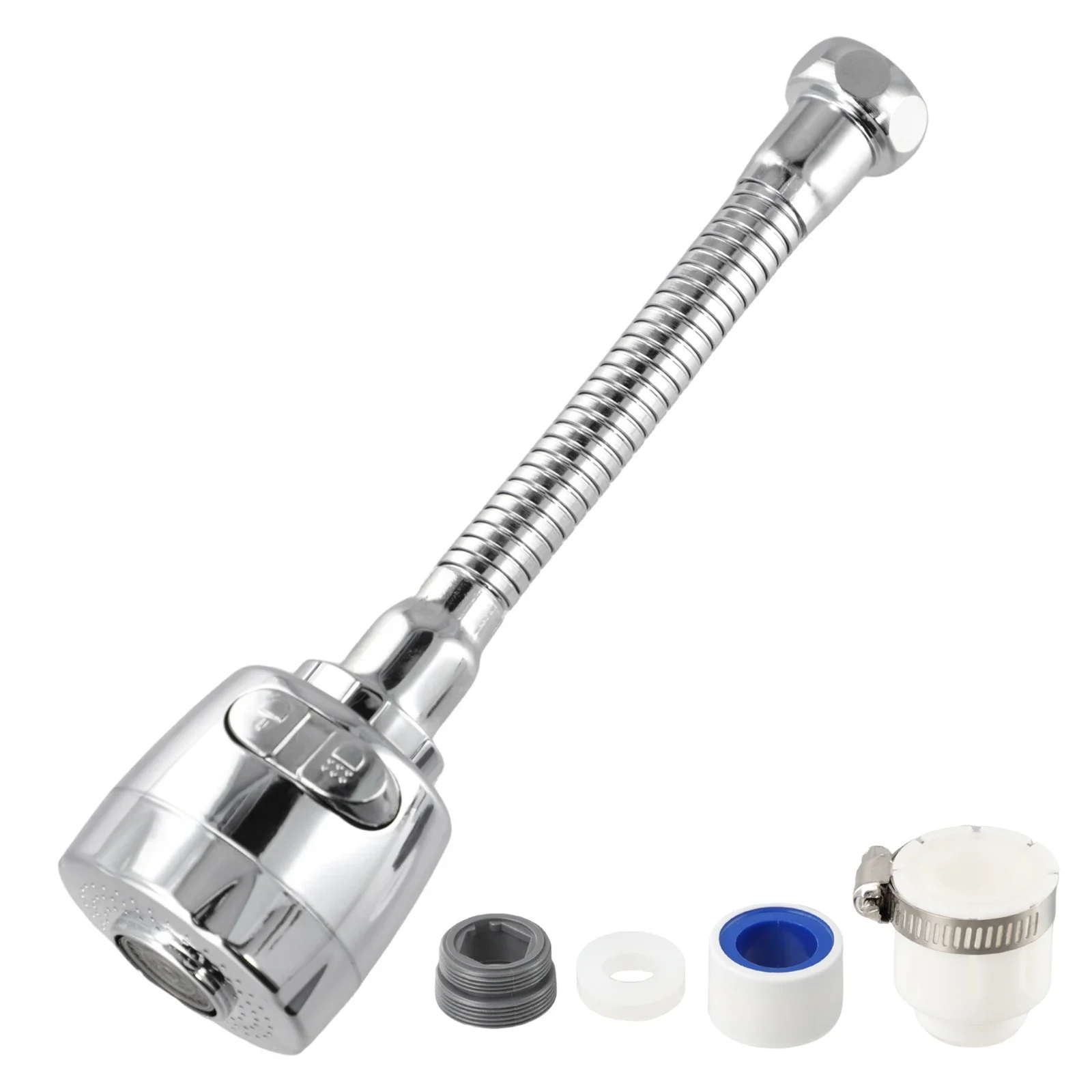 Practical Home Nozzle Extender Bathroom Gadgets 360 Degrees Rotation ABS Easy To Use Rust-resistant Stainle Steel