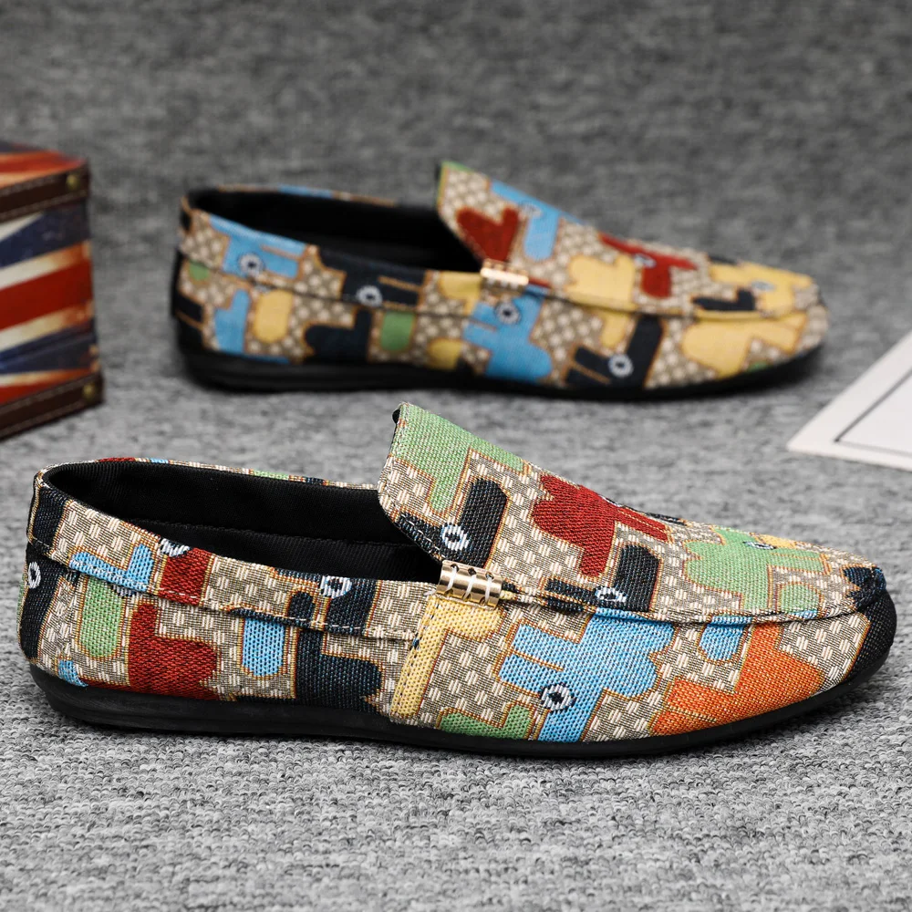 

YRZL Loafers for Men 2025 Non Slip Casual Shoes Lightweight Walking Loafers Men Comfortable Slip on Big Size Driving Moccasins