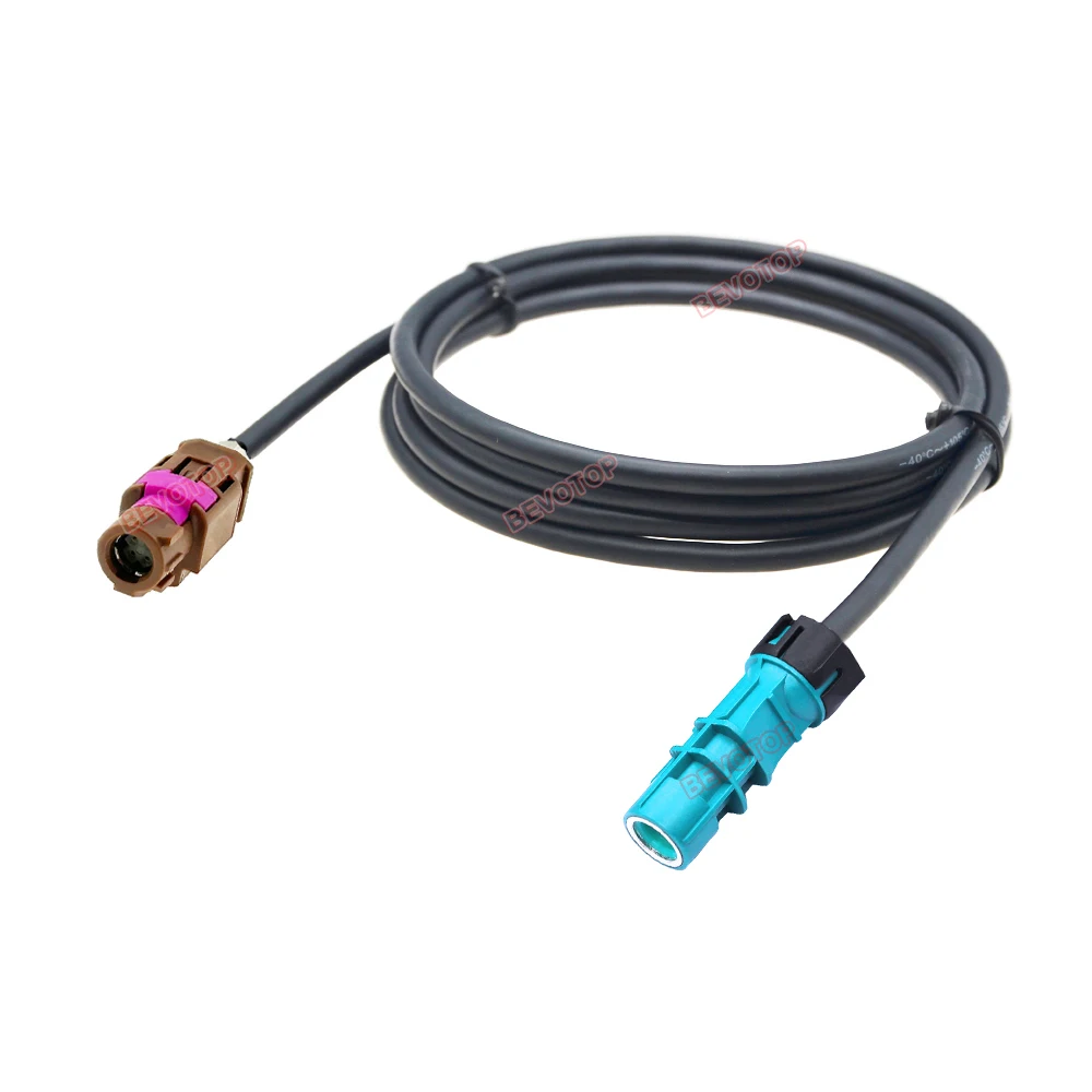 1PCS Waterproof HSD Z Male / Female to Non-Waterproof HSD F Female 4Pin Connector Car Video Line 4-Core 535 Auto Wire Harness