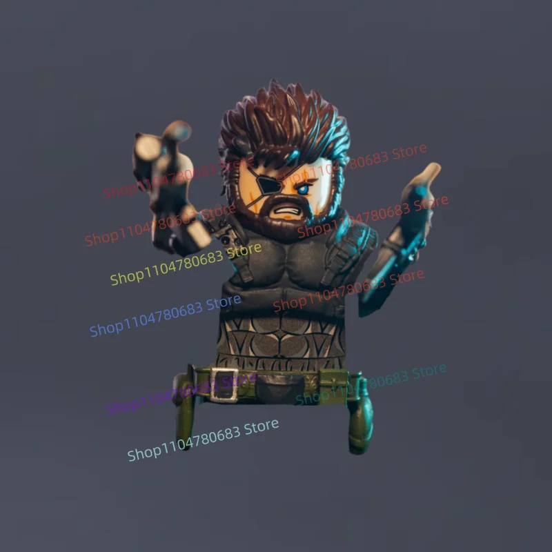 

MOC Building Blocks MiniFigure Dual Gun Warrior Assembly Model Ornament Anime Cartoon Toy Holiday Gift Collectible Action Figure