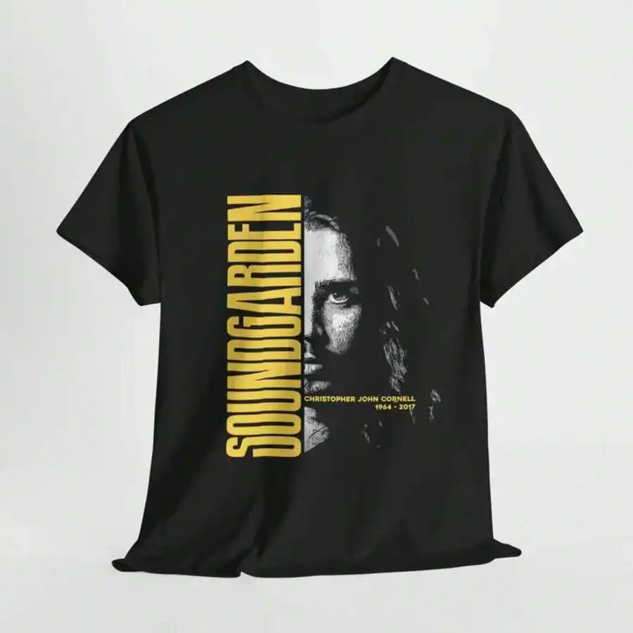 Camiseta divertida con cuello redondo para hombre y mujer, camiseta a la moda para mujer, gráfico de Soundgarden Chris Cornell