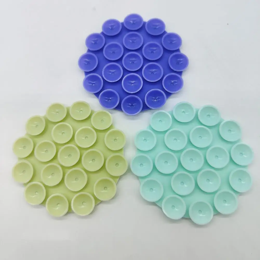 ที่วางโทรศัพท์ในรถปฏิบัติดูดถ้วย19เม็ดเดี่ยวด้านข้างรถ Universal Suction Cup ผู้ถือโทรศัพท์