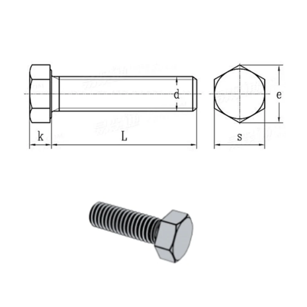 5-100Pcs/Lot Aluminium Alloy M5M6M8M10M12M16 Hexagon Head Bolt Din933 Mountain Bike Antirust Hexagonal Screw