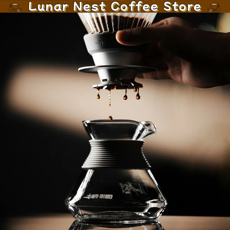 In Stock Mhw 3bomber Aroma Kettle Coffee Sharing Carafe 500ml Borosilicate Glass Pour Over Drip Coffee Server Pitcher Foar Home - view 6