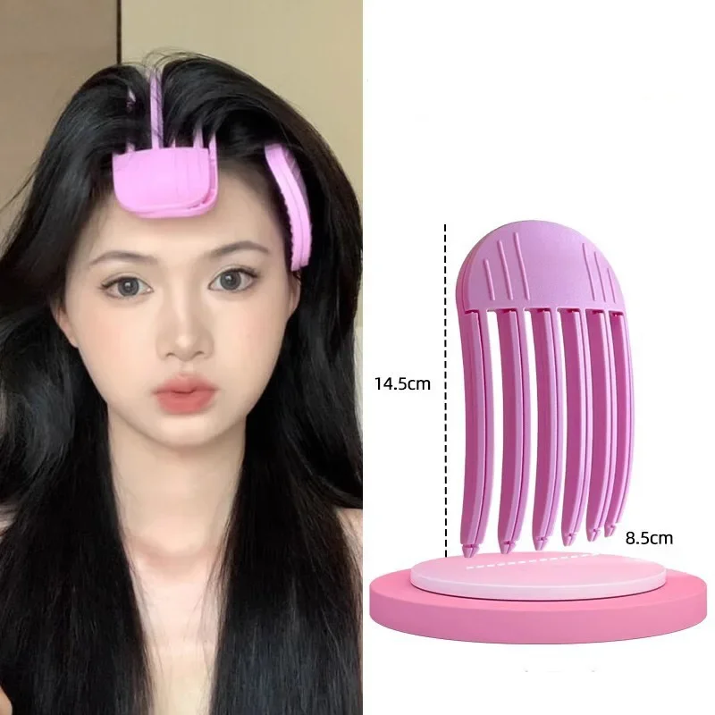 YHJ Portable 3/6Teeth Fluffy Hair Roots Clips Comb Lazy Hair Top Styling Curling Barrel Korean Hairs Clip Volume Wind Hair Comb