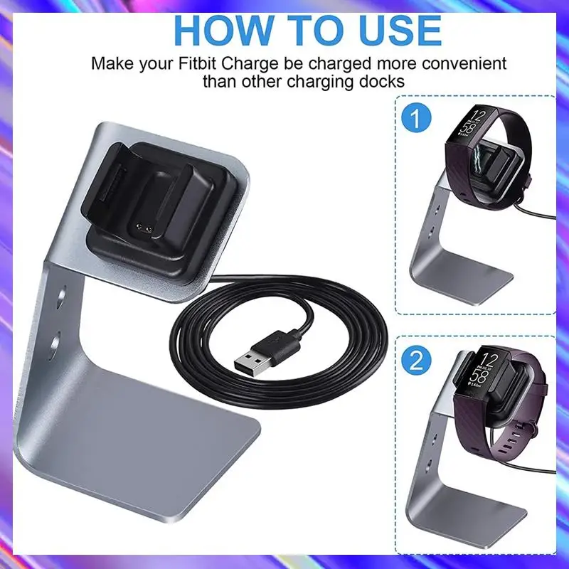 

A98Z 2 шт. док-станция для зарядного устройства для Fitbit Charge 4/Charge 4 SE/Charge 3/Charge 3 SE, портативная сменная подставка для зарядки