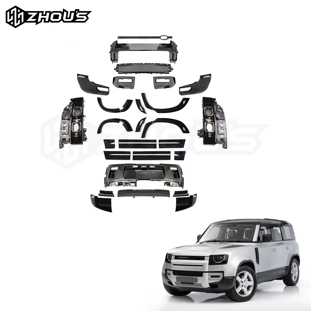 Car Accessories 2023 Upgrade Body Parts Front Bumper  Defender Body Kit For Defender 110 Body Kit