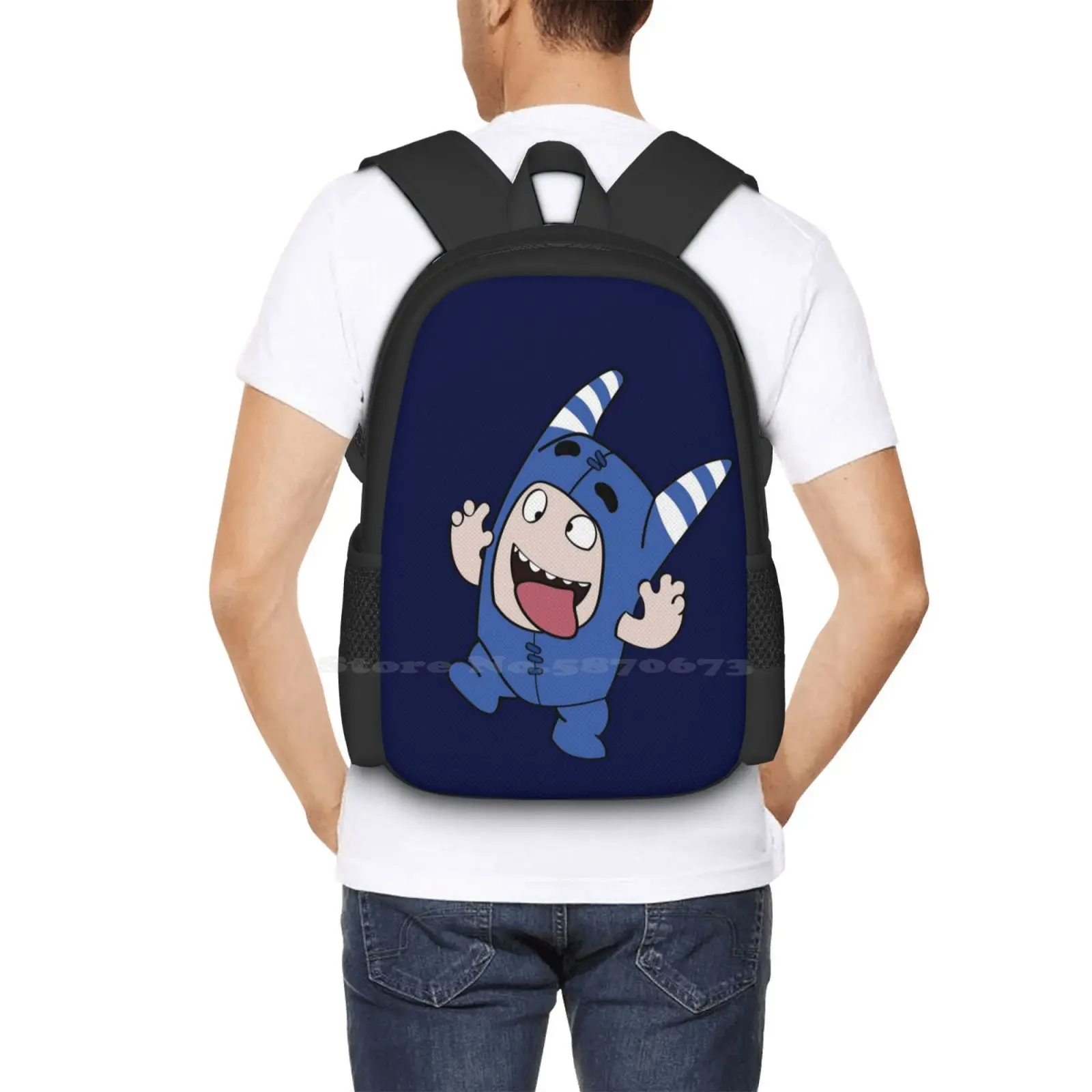 Oddbodds borsa da scuola Pogo zaino di grande capacità Laptop oddbodds Newt oddbodds Bubbles Oddbods fusibile Oddbods Pogo Cartoon Satirical