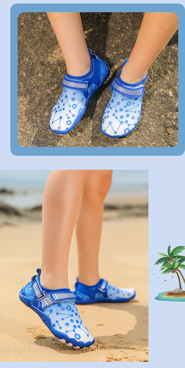 Wasserschuhe für Kinder, Strand-Schuhe, Schnelltrocknend, Atmungsaktiv, Barfuß-Schwimmschuhe, Outdoor-Sneakers, Fluss-Slipper, Wasserschuhe – Detail 12