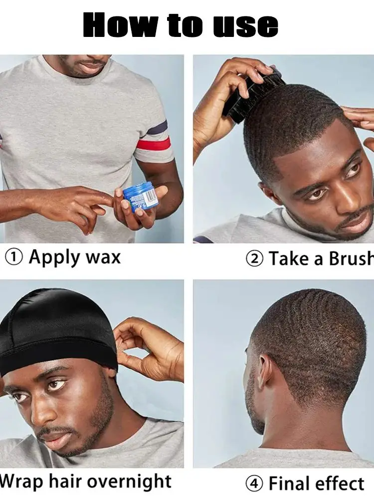 AliExpress NONE 1P Wave Cap, Silk Stocking Wave Caps for 360 Waves, Silky Durag for Men, Stain Caps,Shower Caps, Running and Cycling Sports Hats