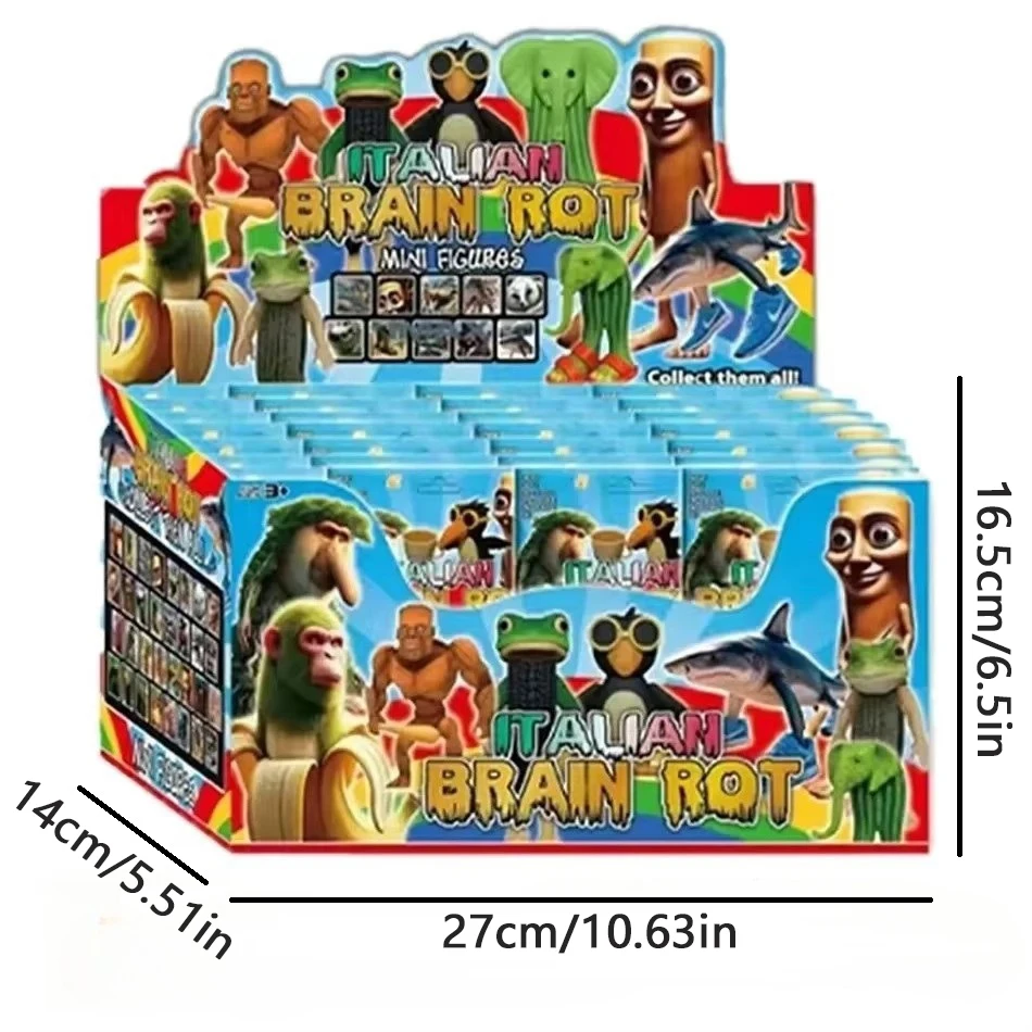 2025年新作 イタリアンブレインロットAI Ver.1 8種類 タンタンタン サハル トララレロ トララ フィギュア 人形 おもちゃ デスクモデル ブラインドボックス ギフト