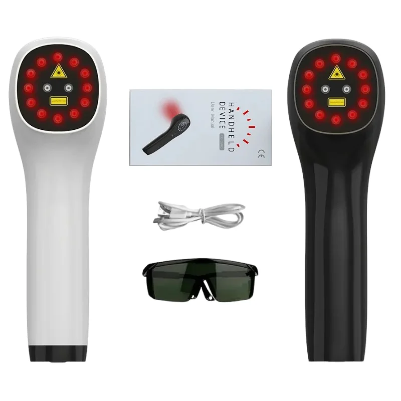 2x808nm, 12x650nm Handheld Laser Therapy Device, Used for Relieving Pain in the Body, Joints, and Muscles, Wound Healing