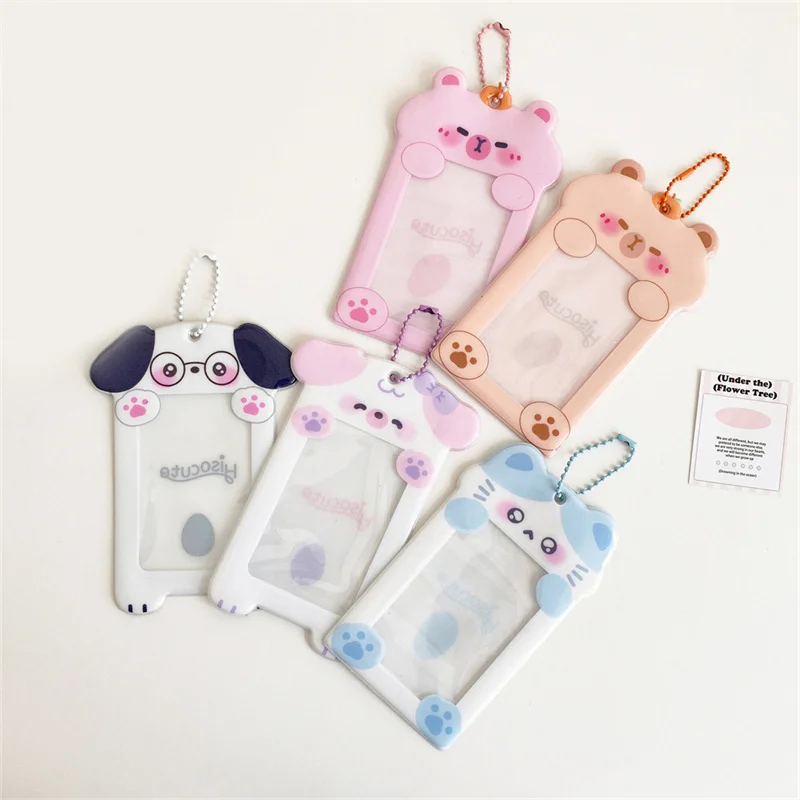 Cute Transparent Card Holder 3 Inch Idol Photo Card Holder Postcard Collector Card Card Case Album Photo Photocards Holder