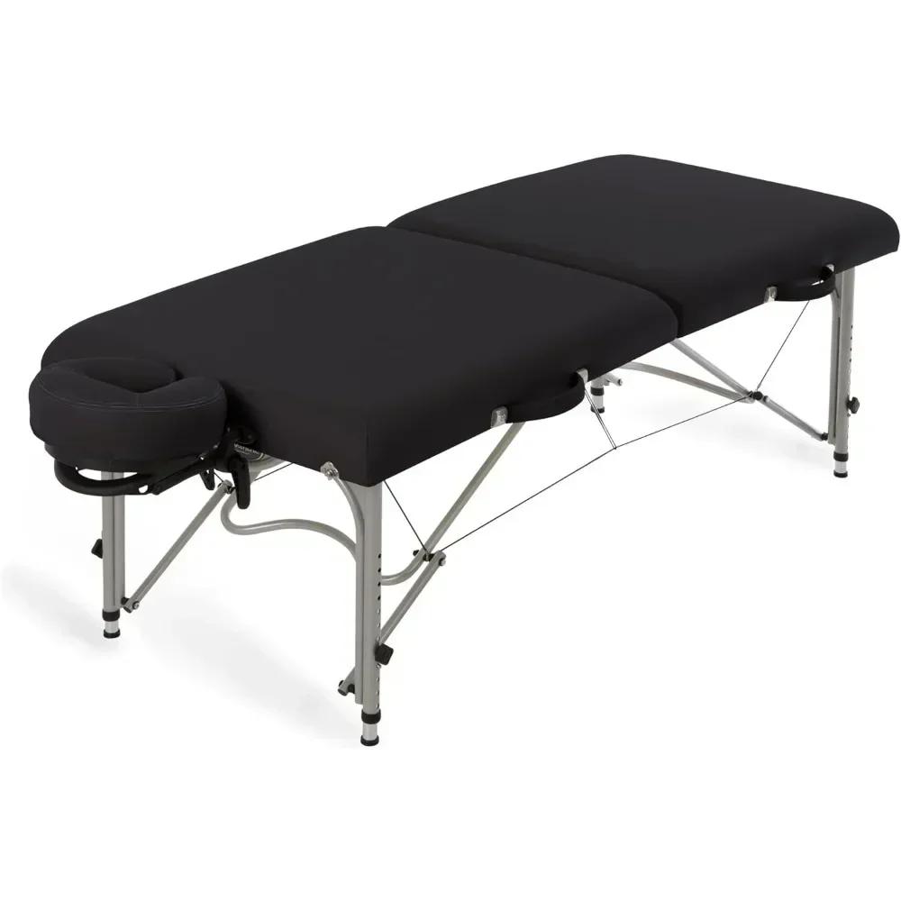 Portable Massage Table - Ultra-Lightweight, Patented Aluminum Reiki Frame Incl. Flex-Rest Face Cradle & Carry Case