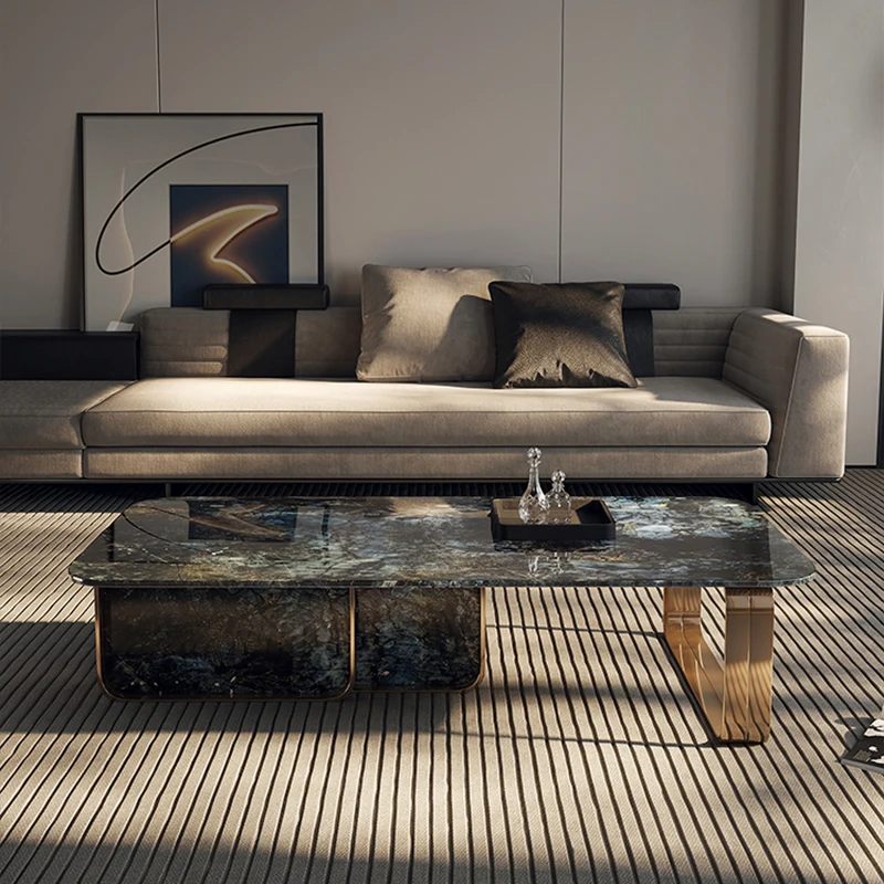 Luxury Marble Coffee Table Living Room Bedroom Modern Coffee Table Round Tea Table Basse Moderne Pour Salon Nordic Furniture