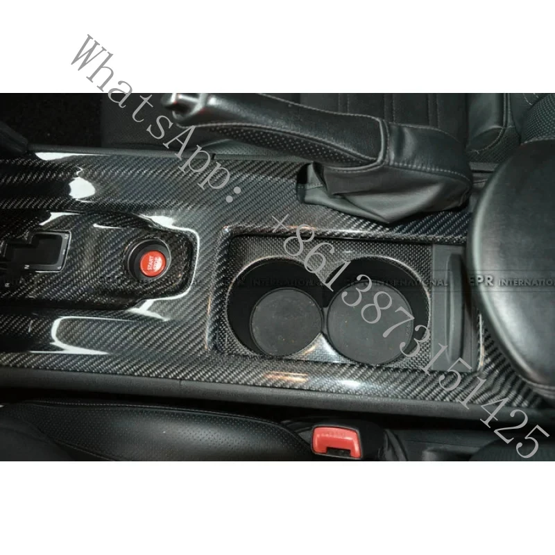 Suitable GTR R35 Interior Upgrade Carbon Fiber Sticker Cup & Bottle Holder