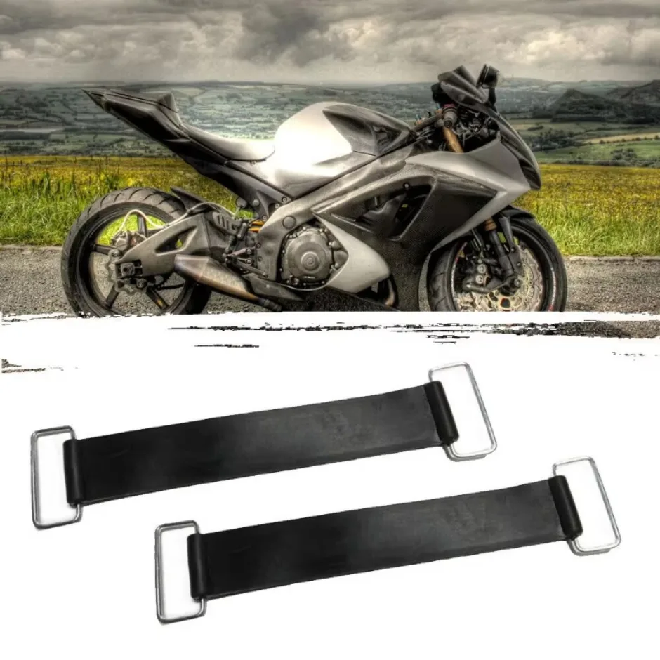 Black Universal Motorcycle Rubber Battery Strap Holder Belt Fixing Accessories