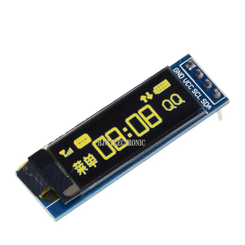 0.91 Inch Oled Module 0.91 "White Oled 128X32 Oled Lcd Led Display Module 0.91" Iic Communicer 4pin