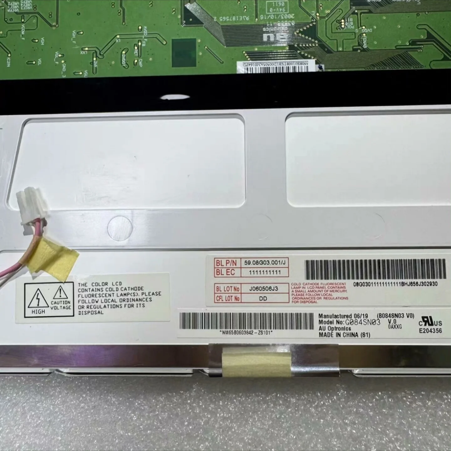 Original G084SN03 V1G084SN03 V.0 G084SN03 V3 B084SN03 V0 8.4-inch 800*600 LCD screen tested and shipped