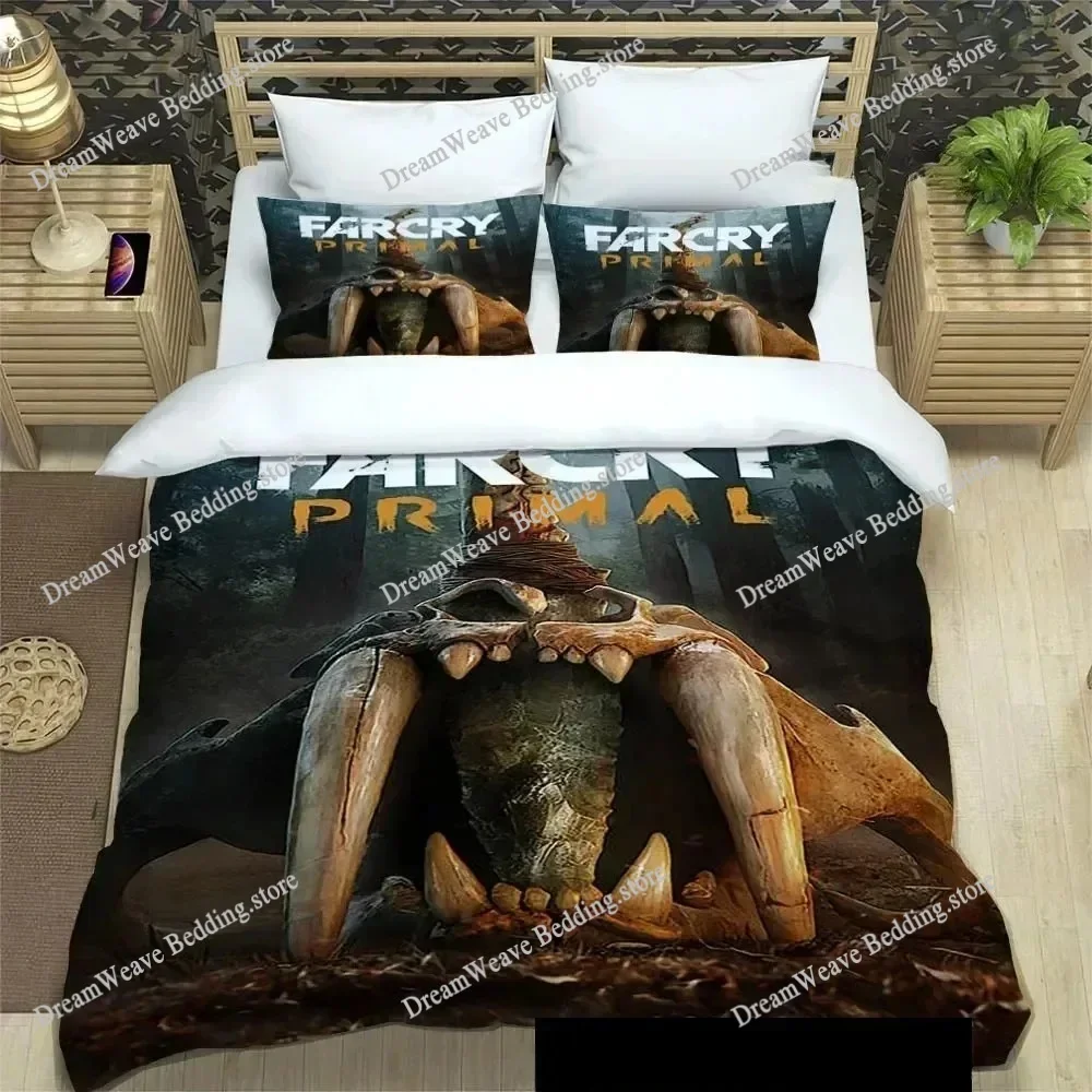 Exquisite 3D Far Cry Wallpaper Anime Game Print Bedding Set Duvet Cover Comforter Bed Youth Girls Boys Gift Home Textileextile74