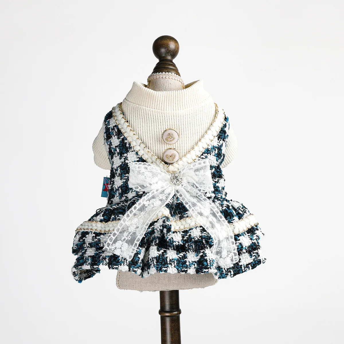 

Blue-Colored European Aristocratic Style Pet Dress