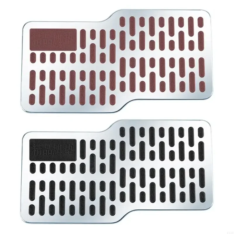 

Steel Car Pedals Anti Slip Footrest Easy Installation Pedal Interior Upgrades for Enhances Driving Safety & Interior