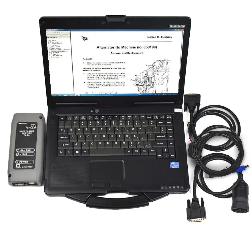 CF53 Laptop + for JCB  Diagnsotic Tool Agricultural Excavator Diagnostic TOOL for JCB servicemaster Service parts pro SPP