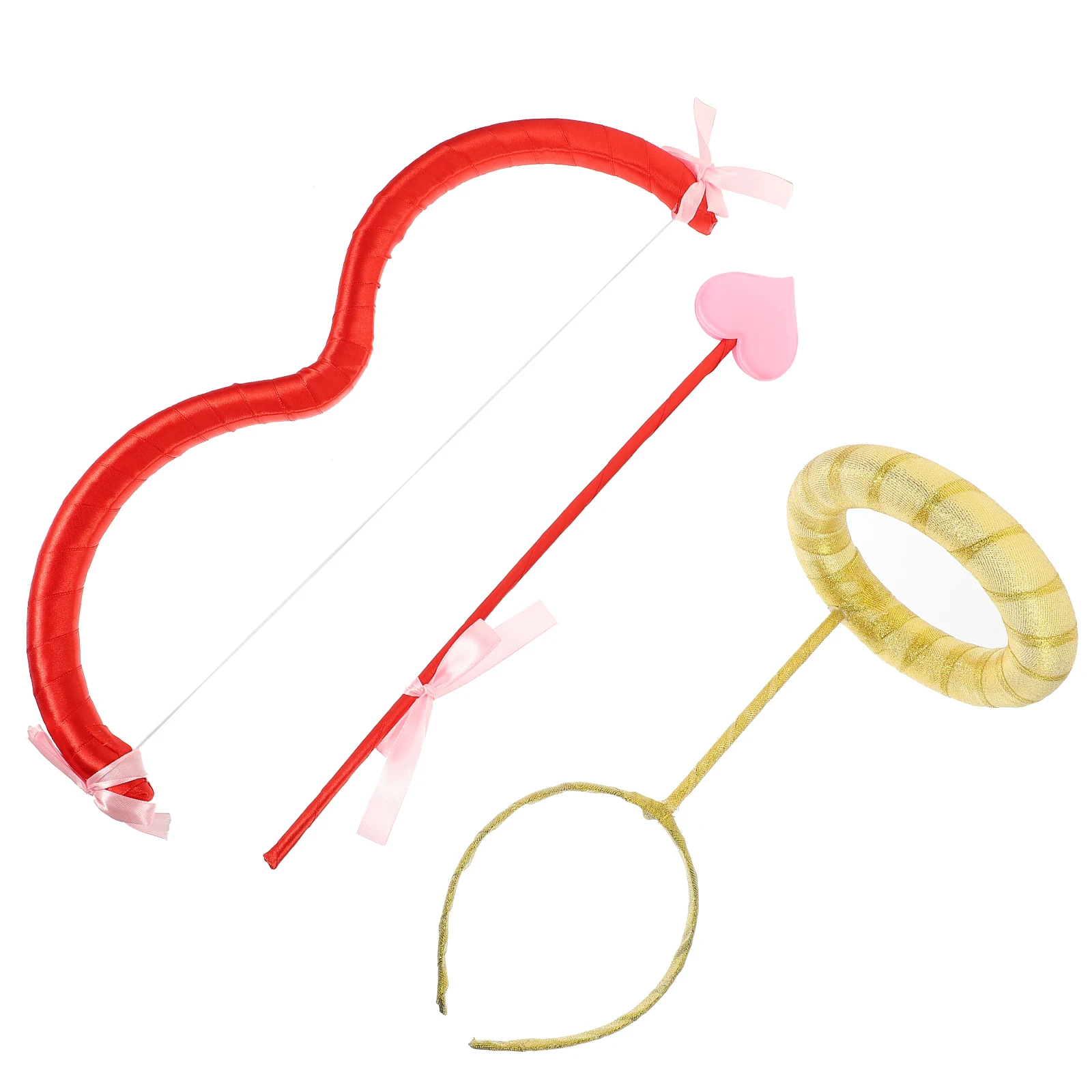 

1Set Cupid Accessories Kit Foam Bow Arrow Headband Lightweight Compact Storage Easy Carry for Holiday Party Events Use