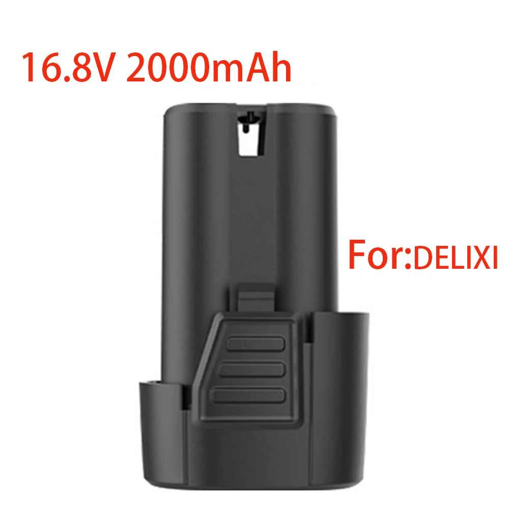 100% New 16.8V 2000mAh For DELIXI Tools Electric Battery for Rechargeable Drill Screwdriver Wireless Electric Drill