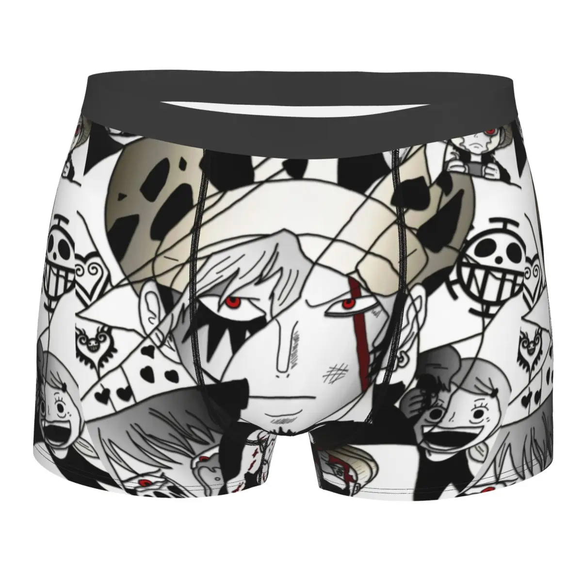 

Funny Boxer Trafalgar Law Painting Law's Past Luffy Shorts Panties Men's Underwear Breathable Underpants for Homme