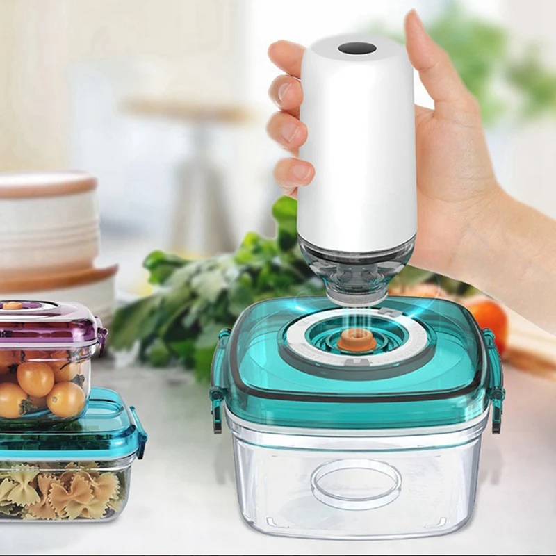 Reusable Vacuum Food Storage Zipper Bags Set Electric Handheld Vacuum Sealer Pump USB Rechargeable