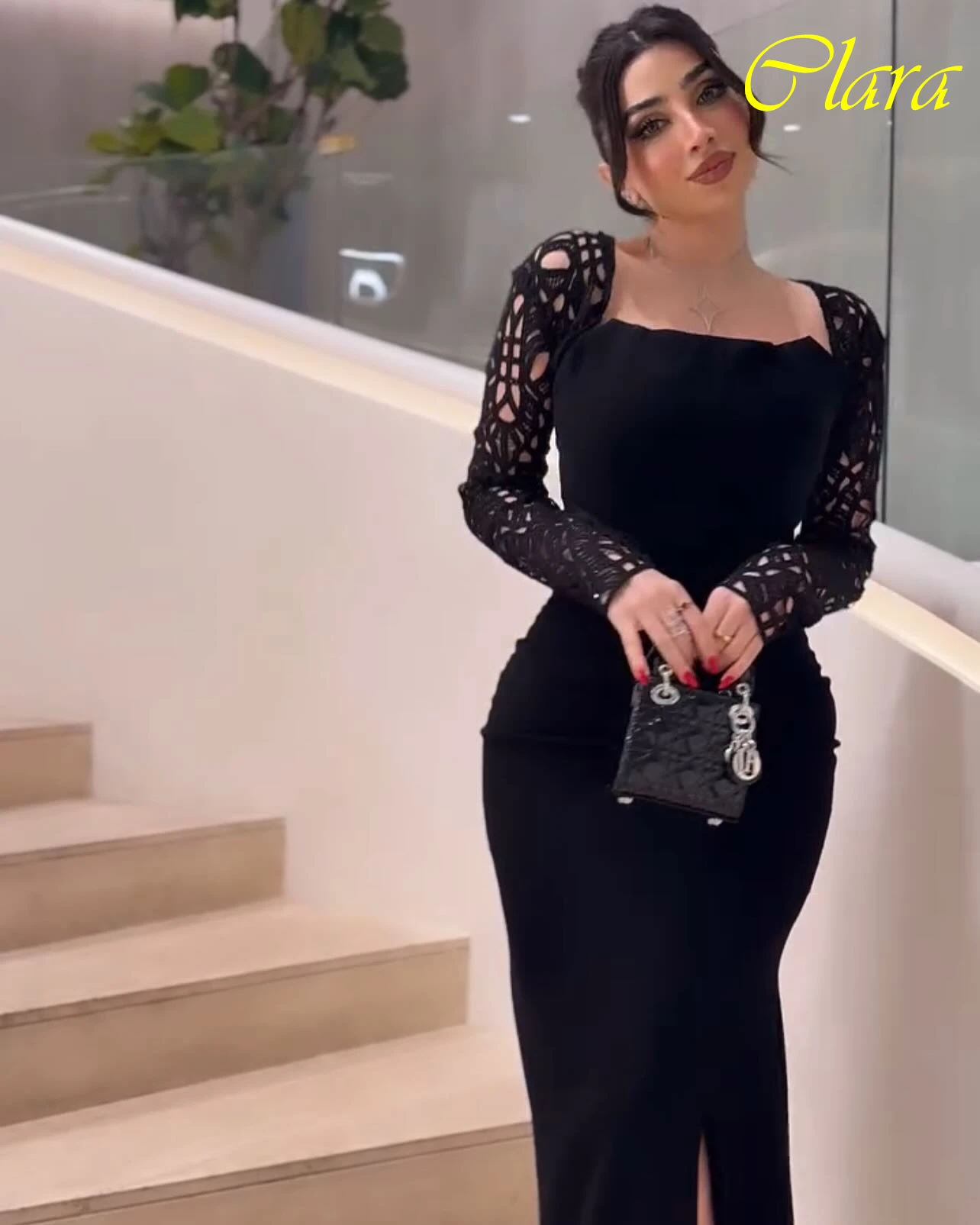 

Customized A-Line Square Collar Elegant Formal Evening Dress High Quality Bespoke Occasion Gowns Temperament Delicate Prom Dress