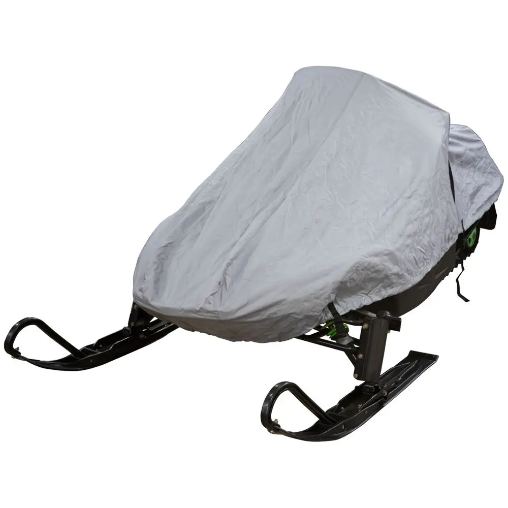 

Snowmobile Cover Waterproof Dust Trailerable Sled Cover Anti-UV Winter Motorcyle Outdoor Silver-AB36