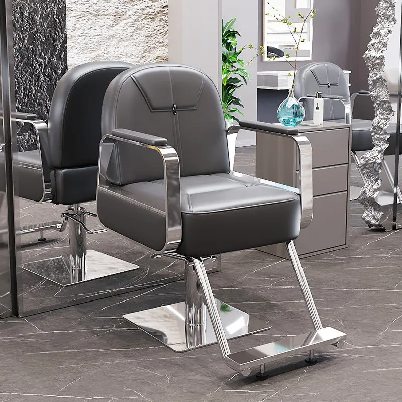 Trendy Luxury Barber Chairs Vintage Shop Barber Chairs Fashionable Aesthetic Display De Barbería Profesional Salon Furniture