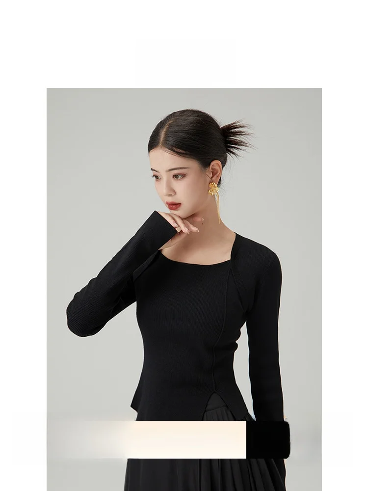 

Новый Оригинальный Китайский Шерстяной Вязаный Свитер Весна 2026: Национальный Тренд, Повседневный Крой, Длинный Рукав, Круглый Вырез