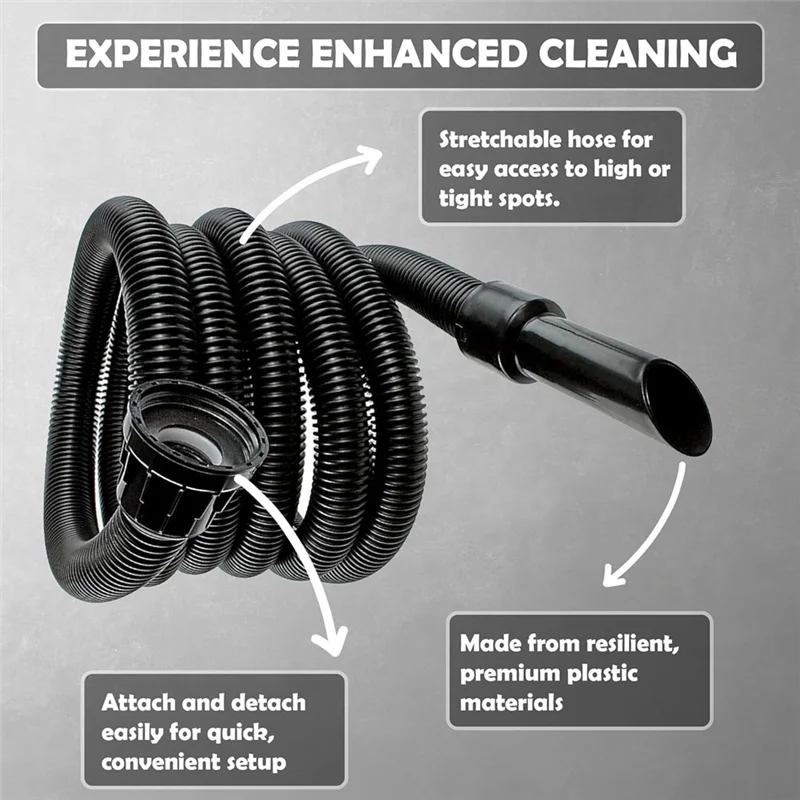 ABUD-Raccordo per tubo dell'aspirapolvere per kit Hetty Henry: design senza grovigli, installazione semplice, aspirazione potente