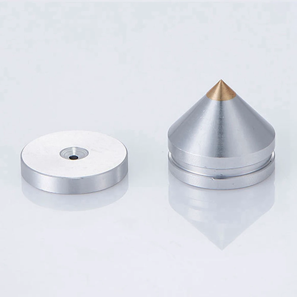 مسامير قدم صوتية Hifi من سبائك الألومنيوم ، مسمار أرضي مخروطي ، مكبر صوت ، DAC ، خزانة CD ، مضخم طاقة ، كمبيوتر ، فضة ، 4 مجموعة