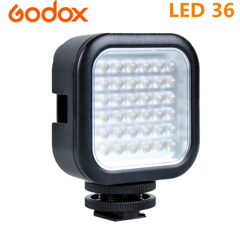 Godox LED-36 64 Photographic Lighting 5500 - 6500K LED Light Lamp  for Digital Camera Camcorder DV DSRL Mini DVR 5500-6500K CCT