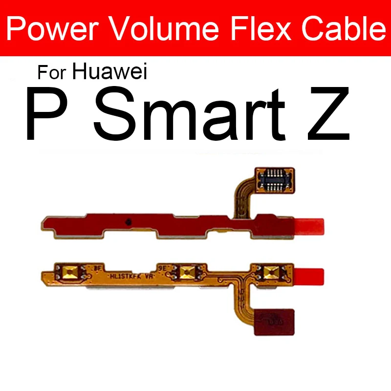 Power Volume Flex Cable For Huawei P Smart S Z Pro Side Button Flex Ribbon For Hauwei P Smart Plus 2018 2019 2020 2021 Flex Part