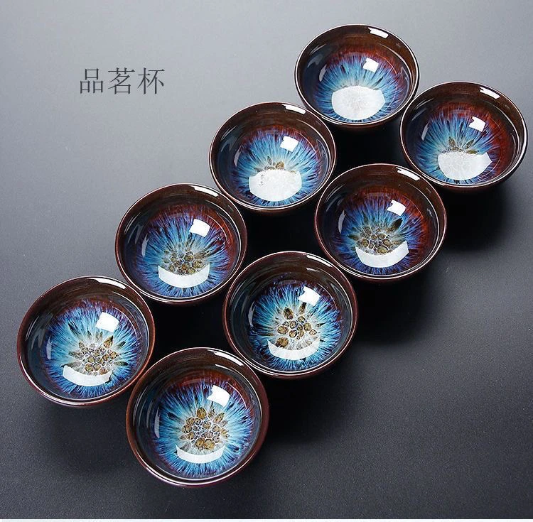 Jianzhan Kiln Change Hat Cup Kung Fu Teetasse Teeset Keramik Meistertasse Teeschale Große Teetasse Trinkteetasse – Detail 4