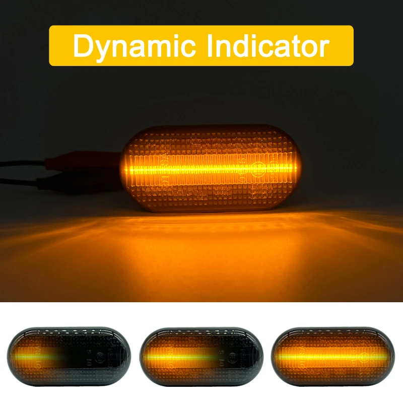 เลนส์รมควันกันน้ำ LED ด้านข้าง Fender Marker โคมไฟไหลเลี้ยวสัญญาณสำหรับ Smart Fortwo 453 2014 2015 2016 2017 2018