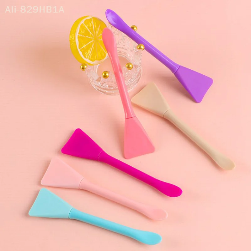 Facial Face Stick DIY Face Brush Spatula DIY Masque Brush Safe Comfortable Silicone Masque Stirring Stick for Girl Skin Care