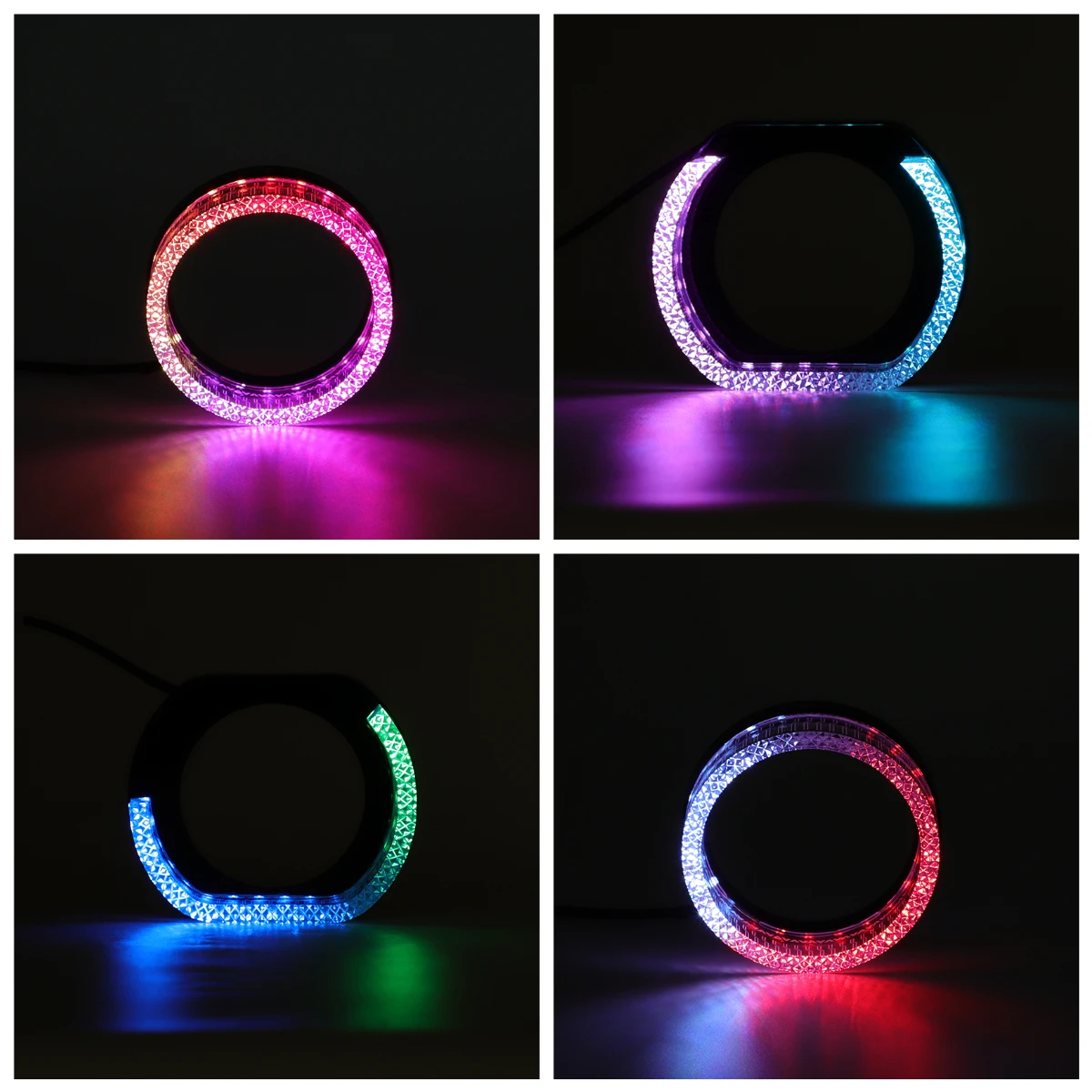 

1PCS 2.5"/3.0" Angel Eyes LED DRL Halo Rings 12V Headlight Projector Lens Retrofit Kit Bright White Daytime Running Light ForCar