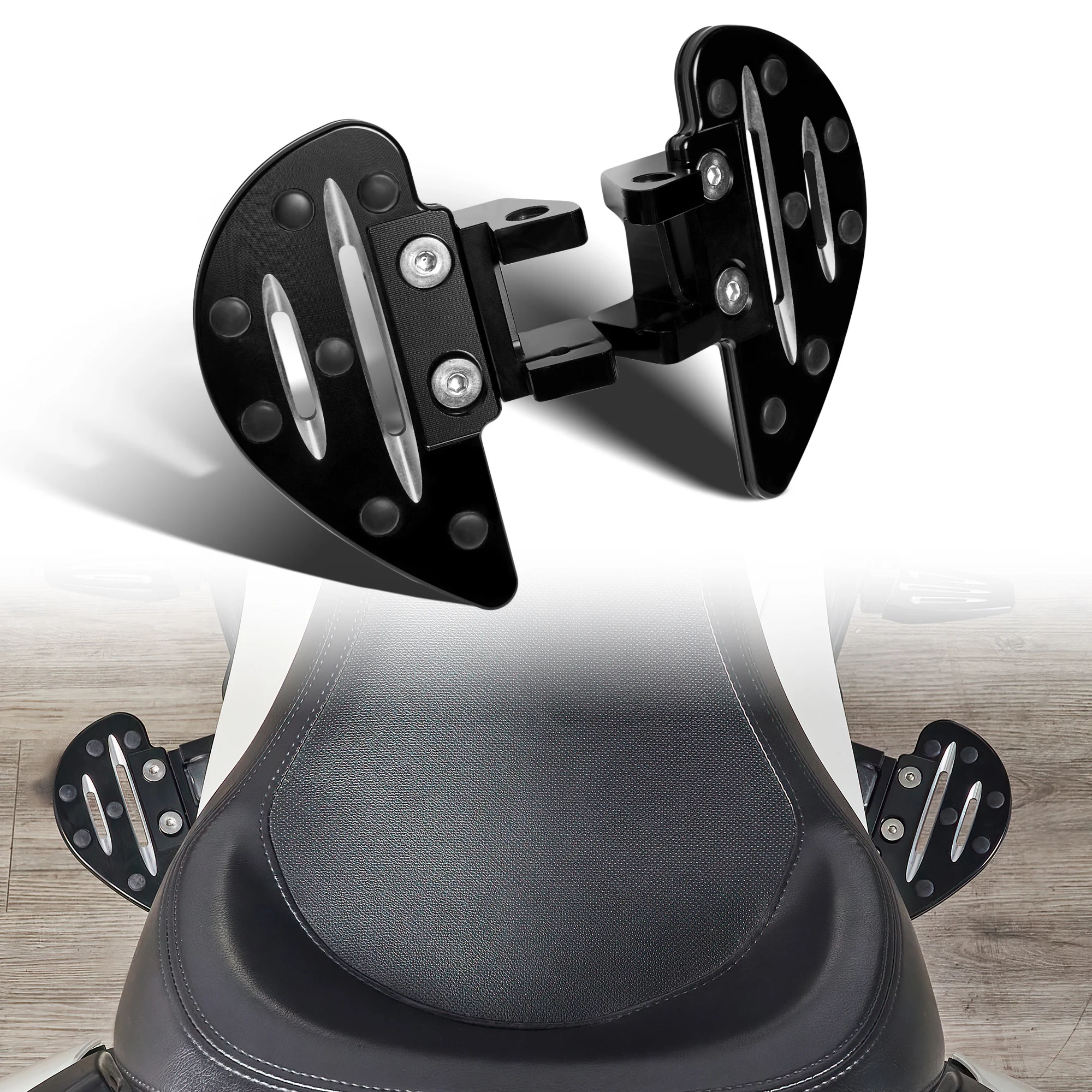 Plataformas de Pasajero Premium para Can-Am Spyder Serie F3 |   Kit de Reposapiés de Aluminio CNC para Mayor Comodidad (Compatible con Modelos 2015+)